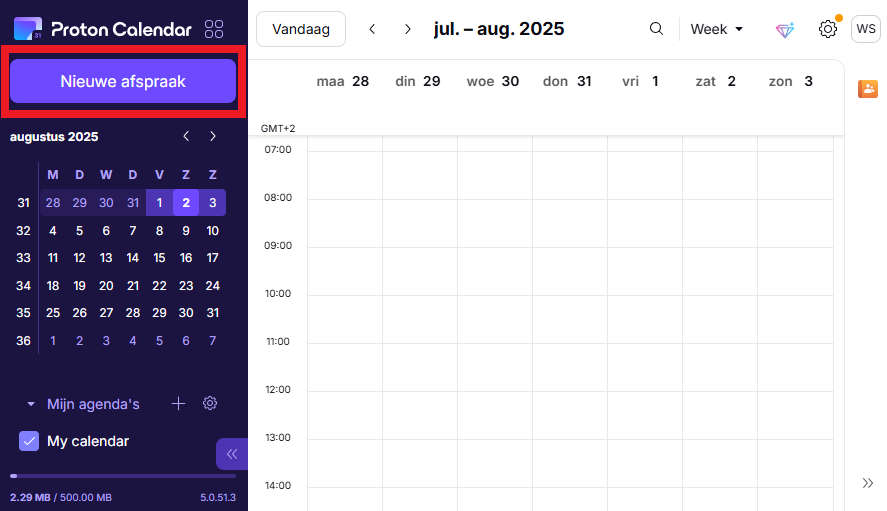 Proton Calendar